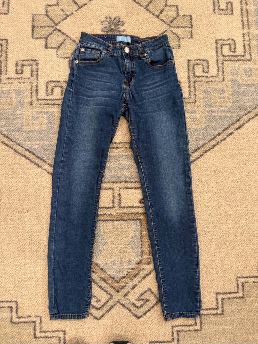 7 For All Mankind Girl’s Dark Blue Skinny Jeans